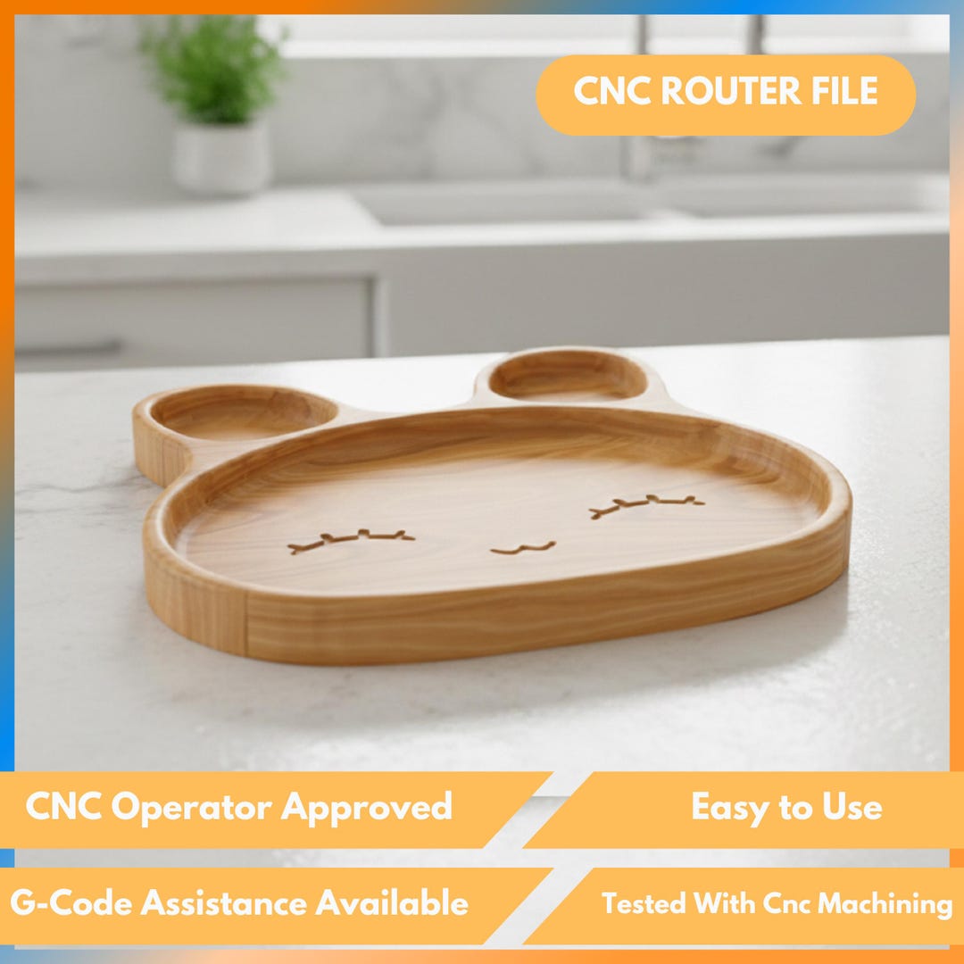 Cnc Wood Rabbit Router Rabbit Serving Tray Cnc Router Files for Wood, Dxf, Stl, Svg (digital ...