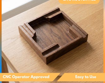 CNC Router Files For Cigar Tray – Svg, Dxf, Stl, Ai, Eps – Wood Router -  Artcam, Aspire, Easel, Vcarve - Digital Download