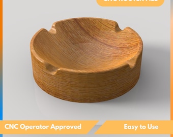 CNC Router Files For Ashtray – Svg, Dxf, Stl, Ai, Eps – Wood Router -  Artcam, Aspire, Easel, Vcarve - Digital Download