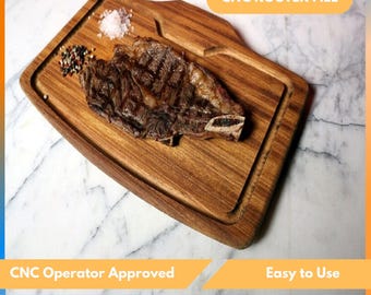 Cnc Router Files For Steak Plate Cnc Router Files – Premium Wood Router Cutting Digital Download – Svg Dxf Stl Ai Eps