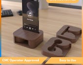 Phone Holder CNC Router File - Wooden Phone Amplifier, Phone Stand, Office Storage Tray Dxf, Svg, Stl Cut Files