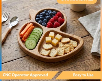Duck Serving Tray, Serving Plate For Kitchen, Nut Tray Cnc Router Files For Wood, Files For Cnc Router, Dxf, Stl, Svg, Cnc Engraver