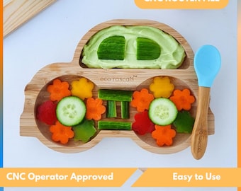 Car Serviertablett Cnc Fräser-Datei für Kinder, Servierplatte für Küche, Nuss Tablett Cnc Fräser-Dateien für Holz, Dxf, Stl, svg, Cnc