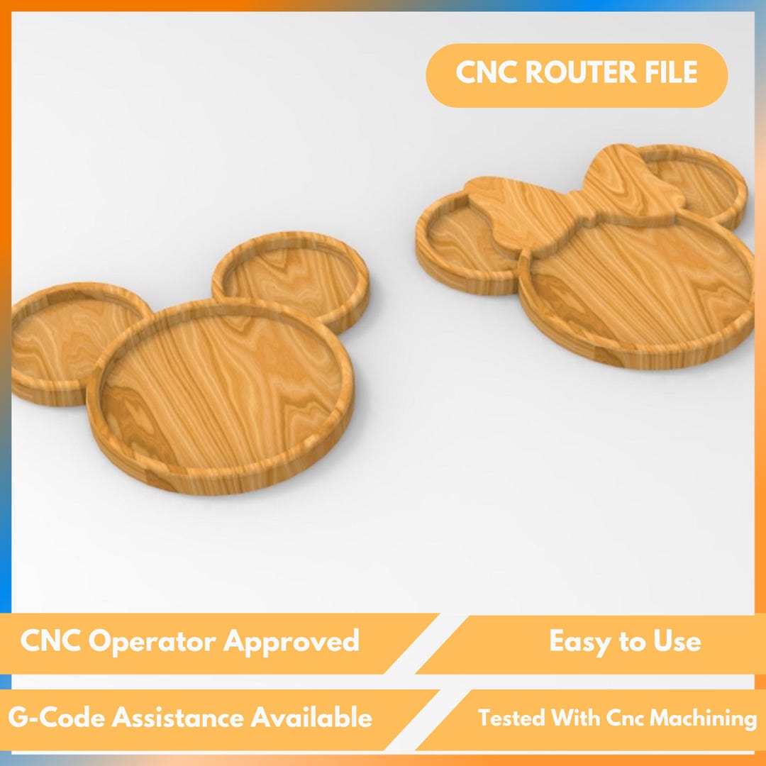 Cnc Router Files for Mouse Serving Tray, Animals Plate Cnc Router Files ...