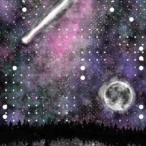 Starry Sky digital art print or digital file