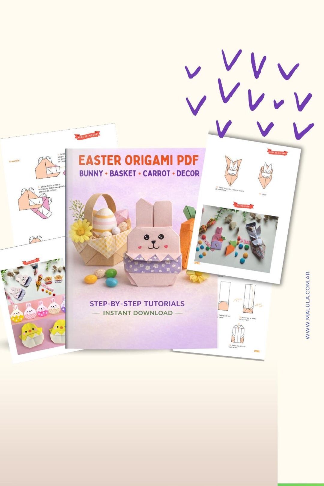 Origami Booklet.pdf Easter Origami PDF Book - Etsy España