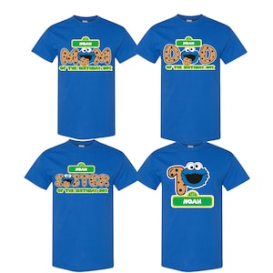 Custom Cookie Monster Birthday Shirt | Sesame Street Birthday Tee | 1st 2nd 3rd Birthday shirt for boy, Cookie Monster Birthday Shirt,