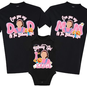 Ms. Rachel Birthday Shirts, Can You Say One Birthday Shirts, Can you say mama matching birthday shirts, First Birthday Matching shirts