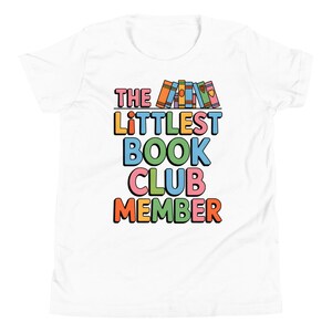Chemise rétro de membre du club de lecture The Littlest, conception de bébé de club de lecture, dicton de bébé amoureux des livres, cadeau de baby shower, t-shirt bébé rat de bibliothèque mignon