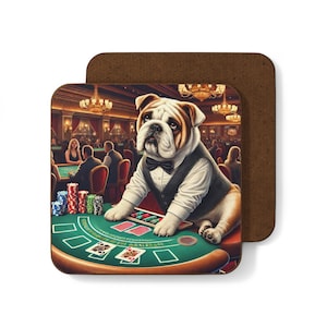 Hardboard Coaster - English Bulldog Lovers!