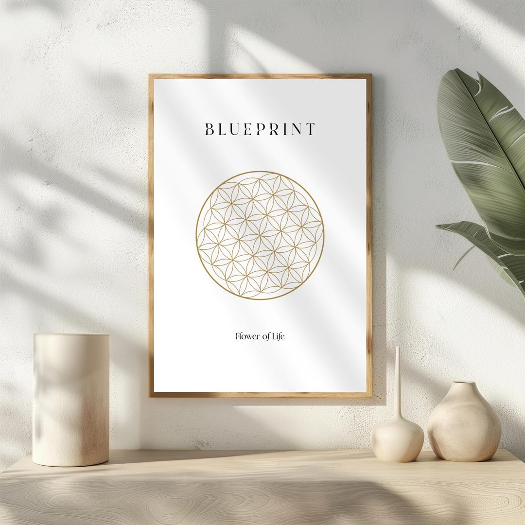 Sacred Geometry Printable Art - Flower of Life Digital Download ...