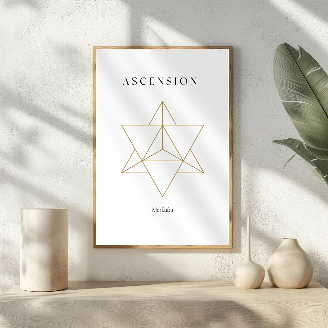 Merkaba Wall Art Printable – Sacred Geometry Digital Download ...