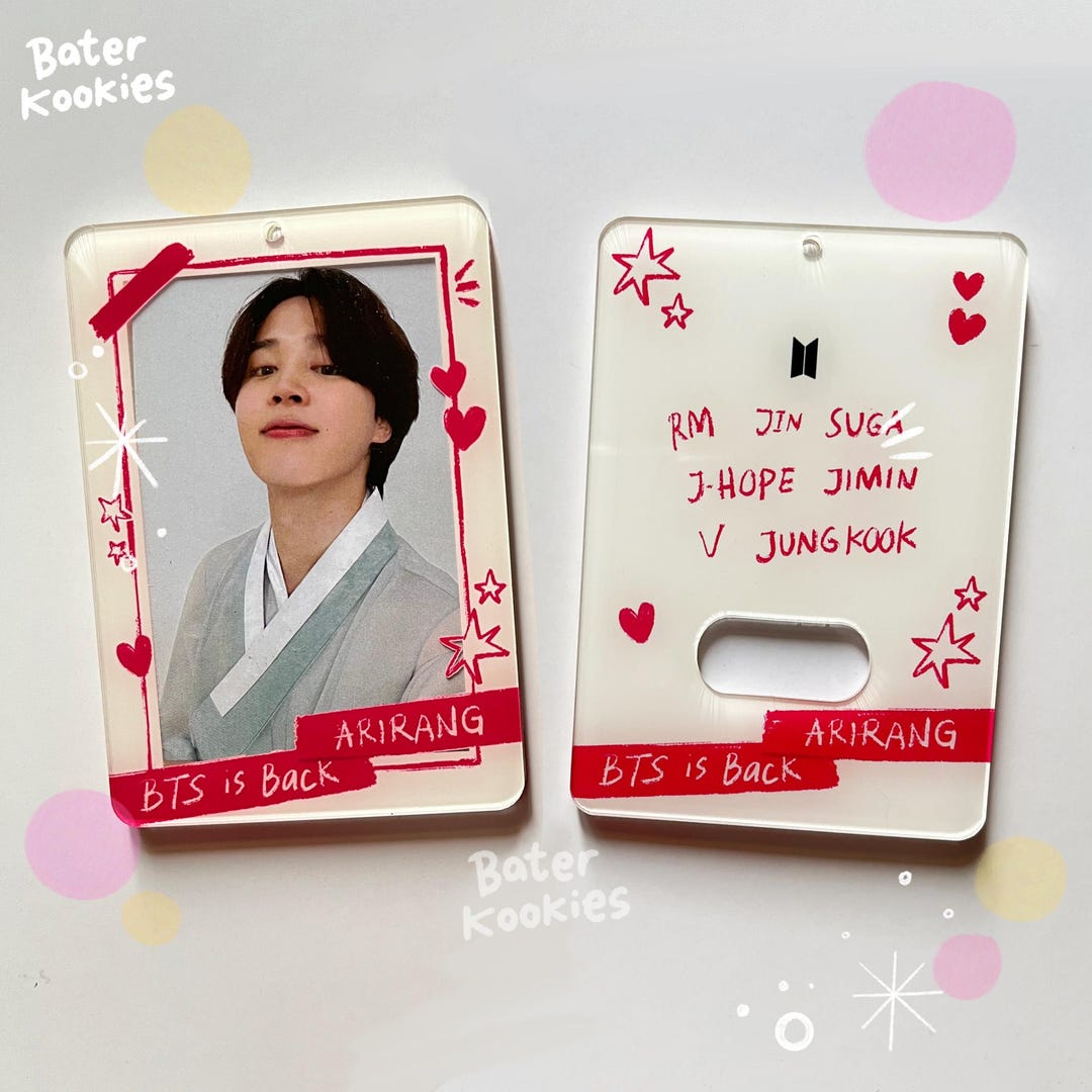 BTS Arirang Photocard Holder: Acrylic Holder, Comeback Album, Kpop