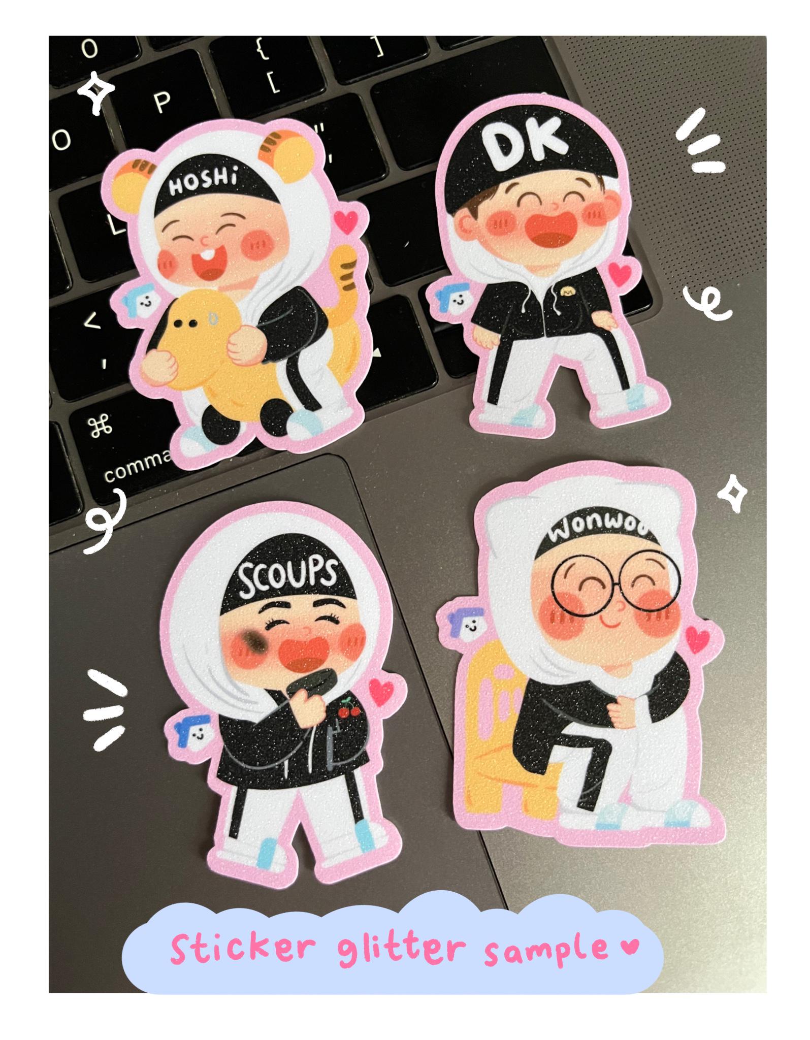 Seventeen Nana Bnb Sticker Set: Kpop Waterproof Sticker - Etsy