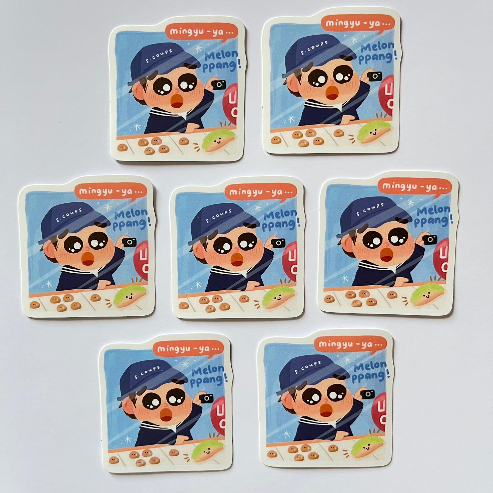 Scoups Seventeen Melon Ppang Sticker: Kpop Waterproof Vinyl Sticker - Etsy