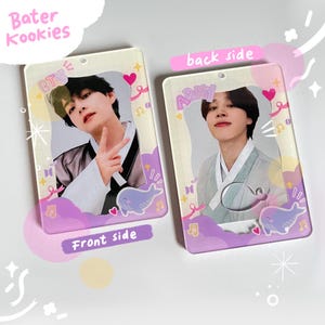 BTS Army Kpop photo card holder, BTS photo holder, Kpop photo card holder acrylic