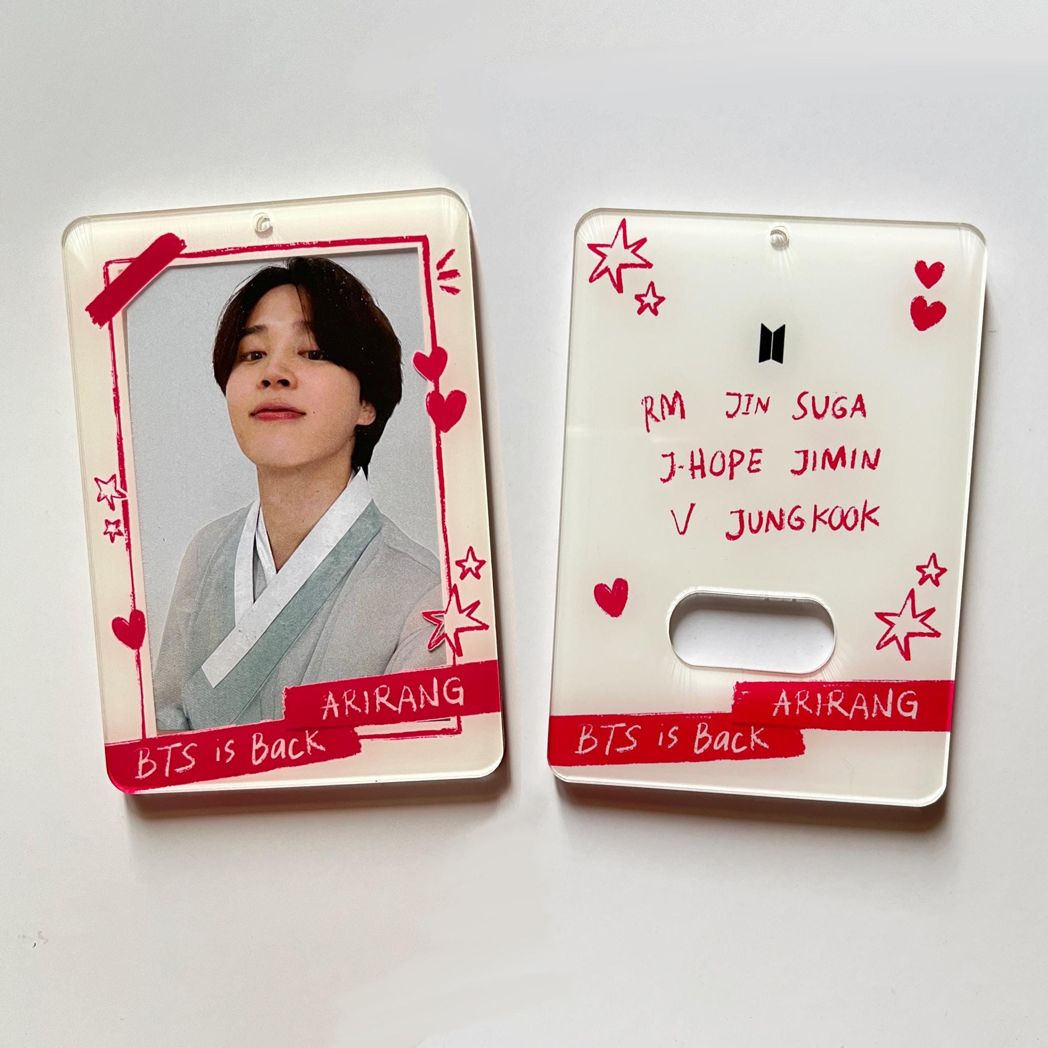 BTS BE カードフォルダ+カード　100枚以上 BTS Arirang Photocard Holder: Acrylic Holder, Comeback Album, Kpop