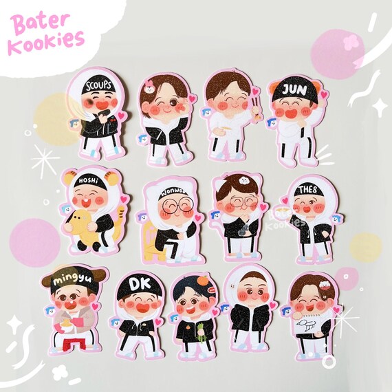 Seventeen Nana Bnb Sticker Set: Kpop Waterproof Sticker - Etsy