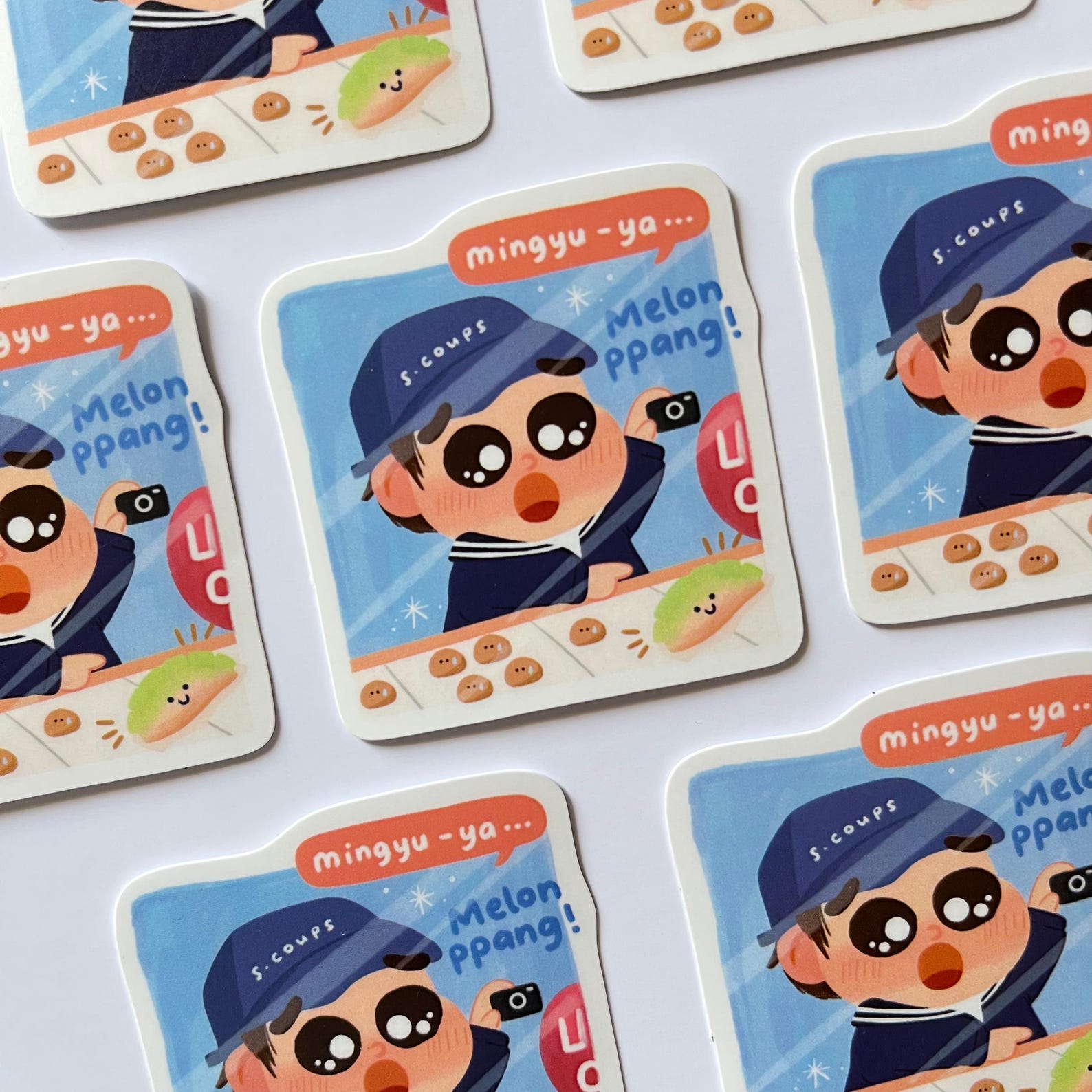 Scoups Seventeen Melon Ppang Sticker: Kpop Waterproof Vinyl Sticker - Etsy