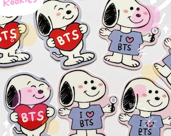 BTS Army Dog Vinyl Sticker: Kpop Laptop Decal