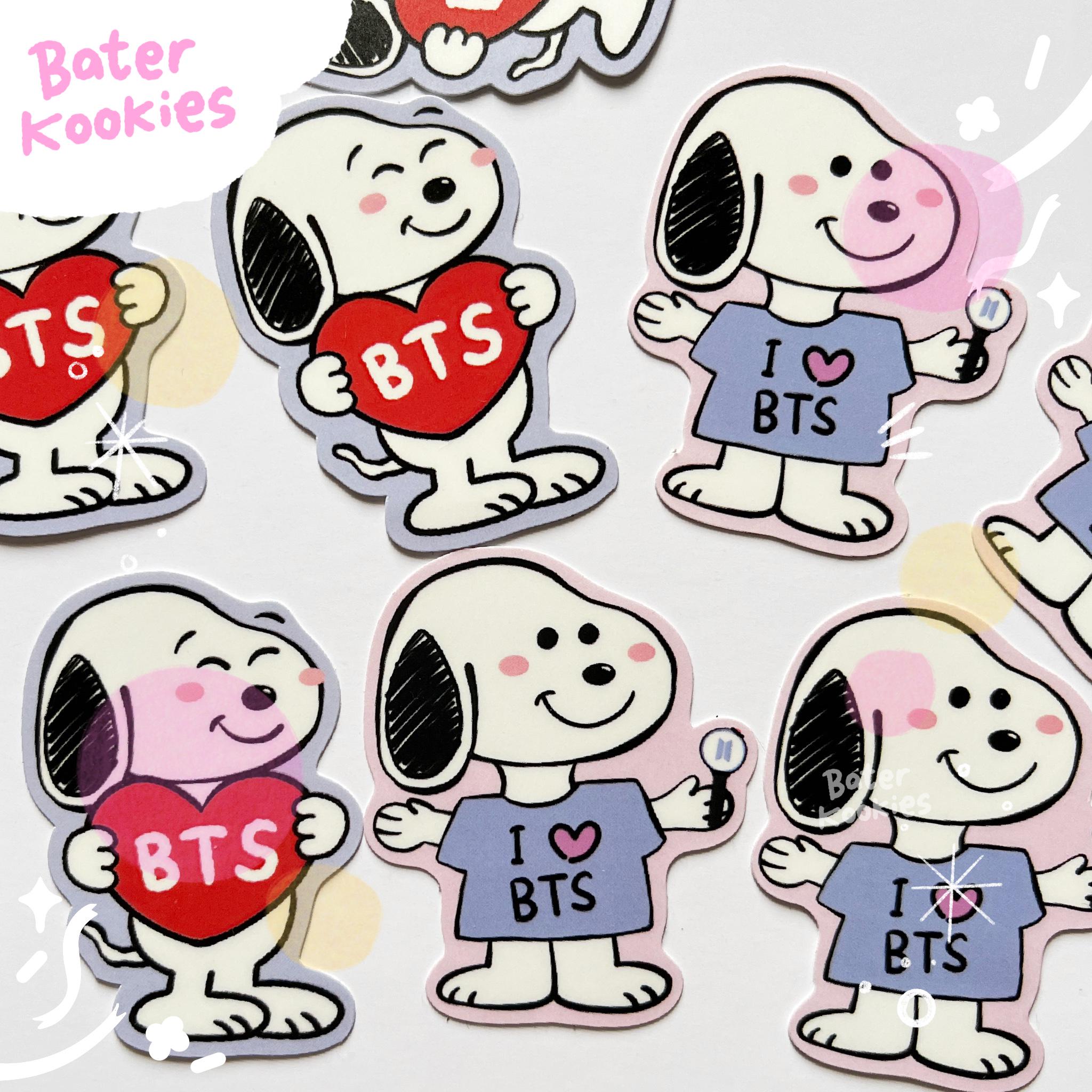 BTS thank youシールリピページ BTS Army Dog Vinyl Sticker: Kpop Laptop Decal - Etsy
