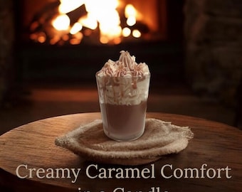 Caramel Latte Scented Candle|Soy Candle|caramel| Coffee