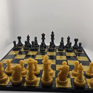 Customizable Resin Chess/Checker Set, 12x12