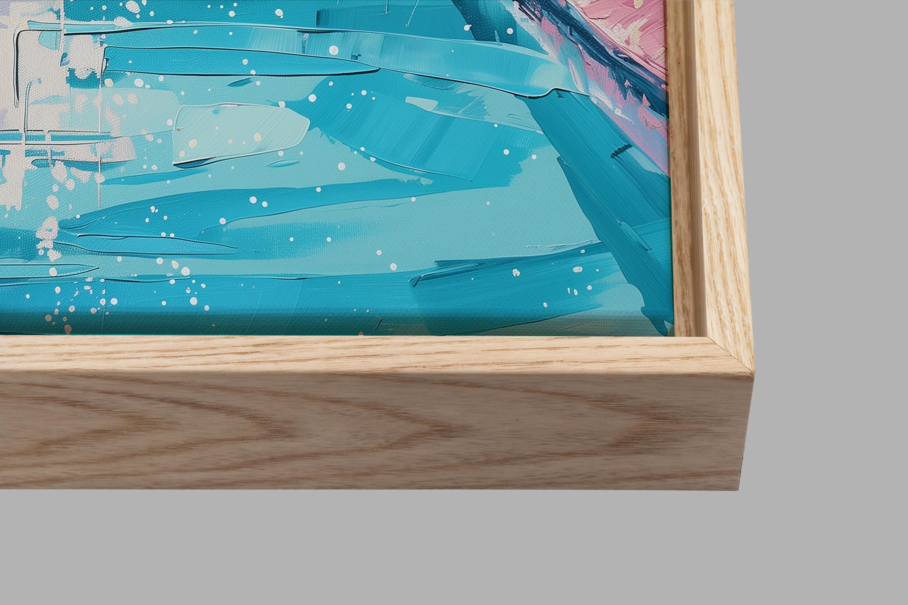 David Hockney Style Pool Art – Retro Modern Canvas Print for Colorful ...