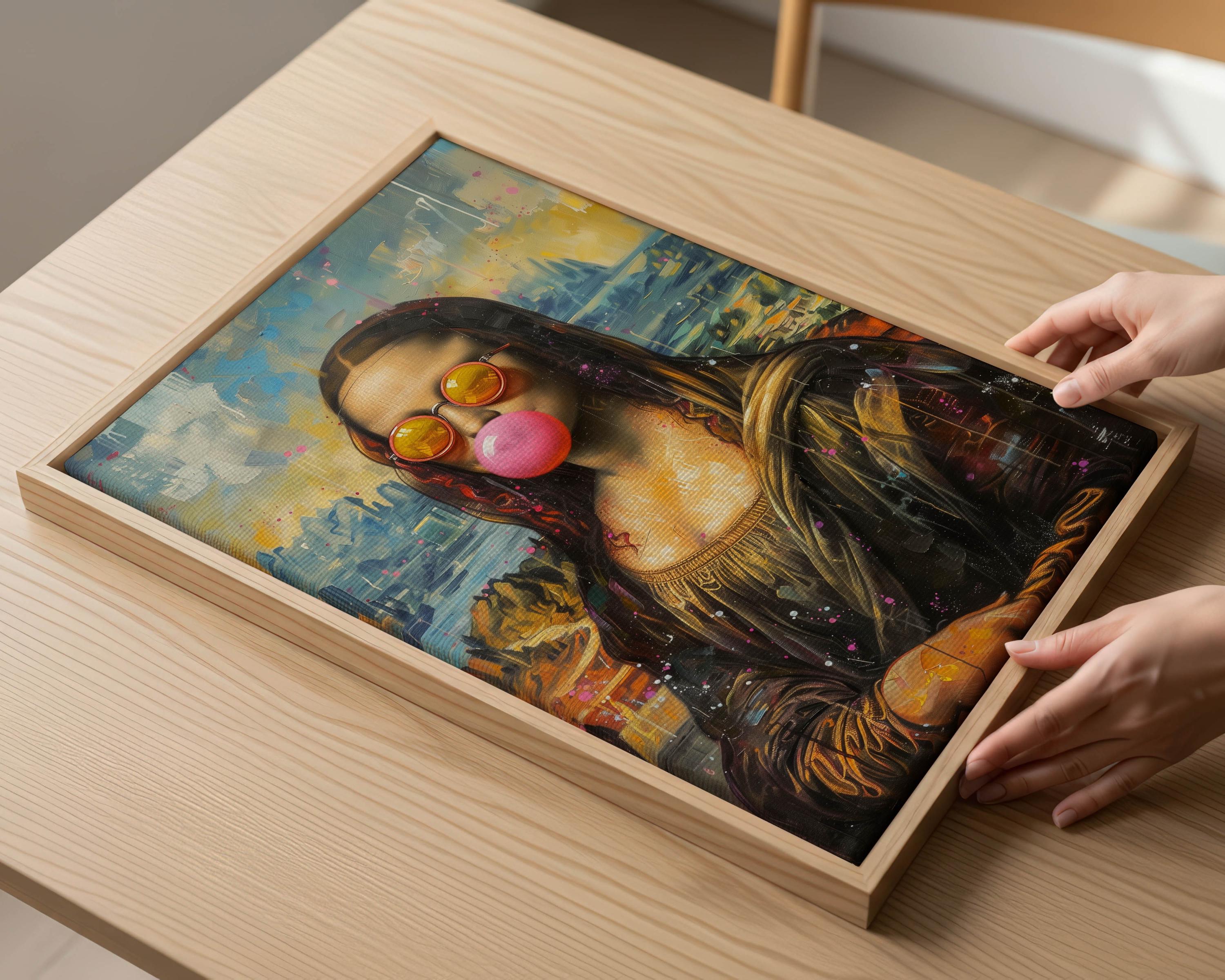 Pop Art Mona Lisa Canvas Print – Funky Urban Wall Decor - Etsy