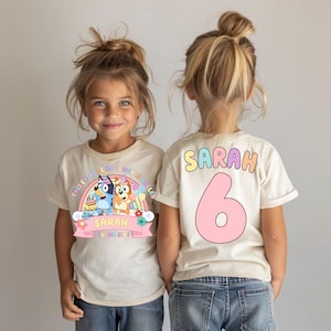 Blue Custom Birthday Girl Shirt Blue Dog Girl Birthday Shirt This Episode of Blue is called Custom Toddler Shirt Two Sided Toddler Tee