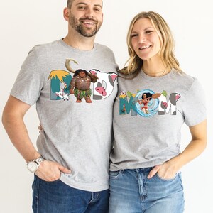 Disney Moana Family Shirt Maui Sweatshirt Moana Mom Dad T-Shirt Disneyland Trip Shirt Hei Hei and Pua Tee Moana Princess Birthday Shirt