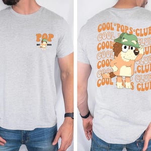 Blue Cool Grandmas Club Shirt Blue Cool Grandpas Shirt Blue Family Matching  Shirt Birthday Party Shirt Papa Shirt Grandparents Cartoon Tee