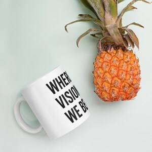 White glossy mug