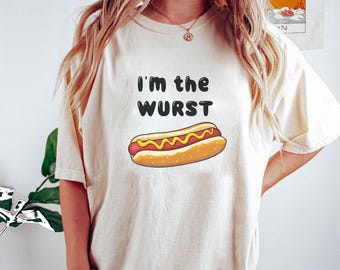 Camiseta divertida con meme de perrito caliente: camiseta unisex con gráficos suaves