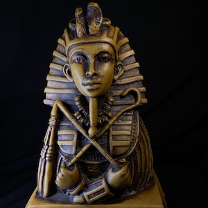 King Tut Mask Replica: Handmade Egyptian Pharaoh Decor