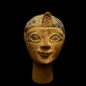Königin Hatschepsut Büste Statue - ägyptische Königin Skulptur, altes Ägypten Dekor, kraftvolle Pharaonin Figur, Geschenk für Sie