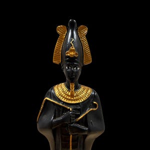 Egyptian Osiris God Statue – Unique Gift for Historians & Decor – Handmade Altar Replica – Altar – Home Decor – Egyptian Gods