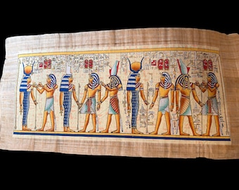 カルナックギャラリー エジプトのパピルス紙 手描きサイン入り