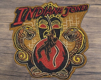 Indiana Jones Temple of the Forbidden Eye Iron-On Embroidered Patch