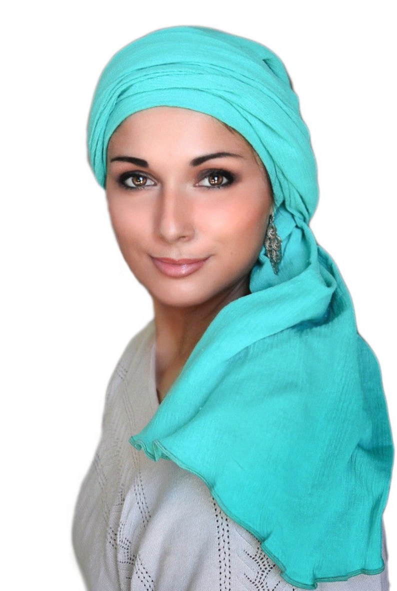 Turban Hat Cancer Chemo Beanies Cap Muslim Women Stretch Cross Cotton Bead  Headwear Headwrap