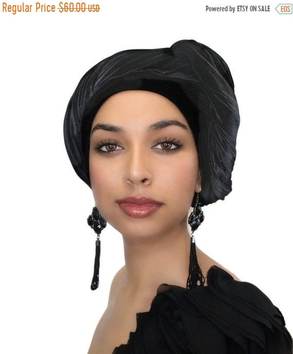 Black Velvet Headwrap