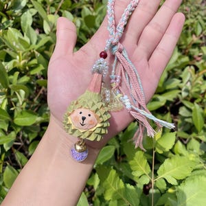 Handmade Fruit Keychain Charm, Bag Charms Keychain, Car Keyring, Cell phone Chain, Handwoven Keychain, Lucky Purse Charms, Gift to Friend