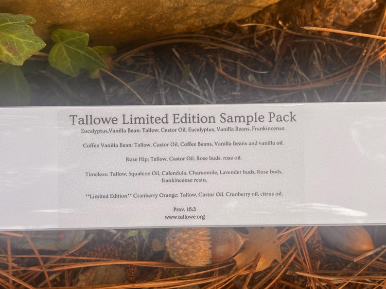 Tallow Sample Pack - Etsy
