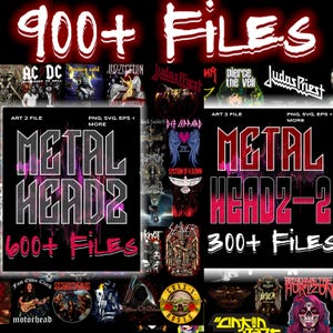 900+ Metal Band Combo Pack Bundle, Design For DTF Sublimation, Your Own POD | Popular Bands | High Quality Images | Best Quality Files, PNG