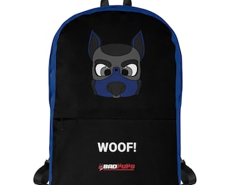 Inslag! Puppy Play Pride-rugzak van BadPups - blauw / marineblauw