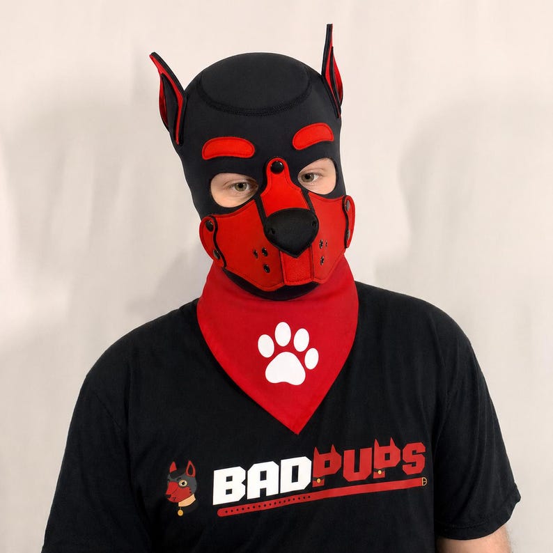 Red Paw Print Bandana image 1
