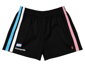 BadPups uniseks atletisch gestreepte short - Transgender Pride Special Edition