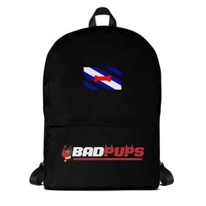 Puppy Play Pride Backpage with Pup Play Flag - BadPups (Black)