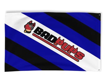 Puppy Play Pride-vlag - BadPups (verticaal georiënteerd)