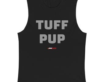 Tuff Pup BadPups Puppy Pride LGBTQ+ Muscle shirt - zwart/wit